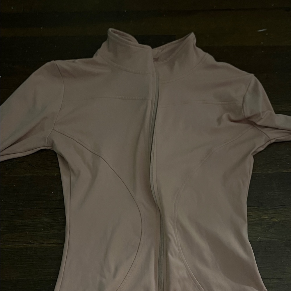 Light Mauve Zip-Up Active Jacket